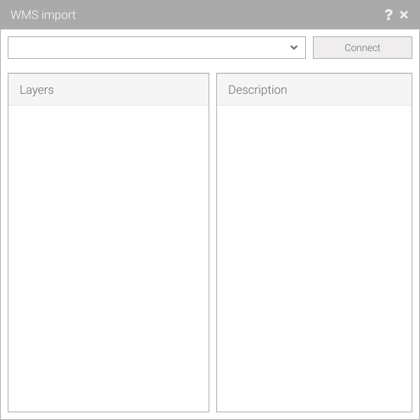 Import WMS window