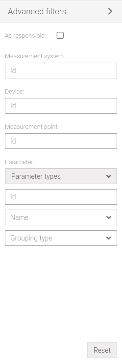 Measurement network: advanced filters