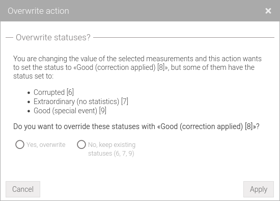 State overwrites may occur when values are modified