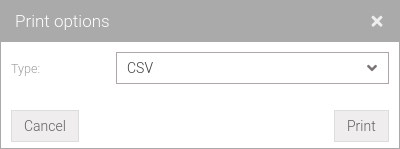 Print validations list