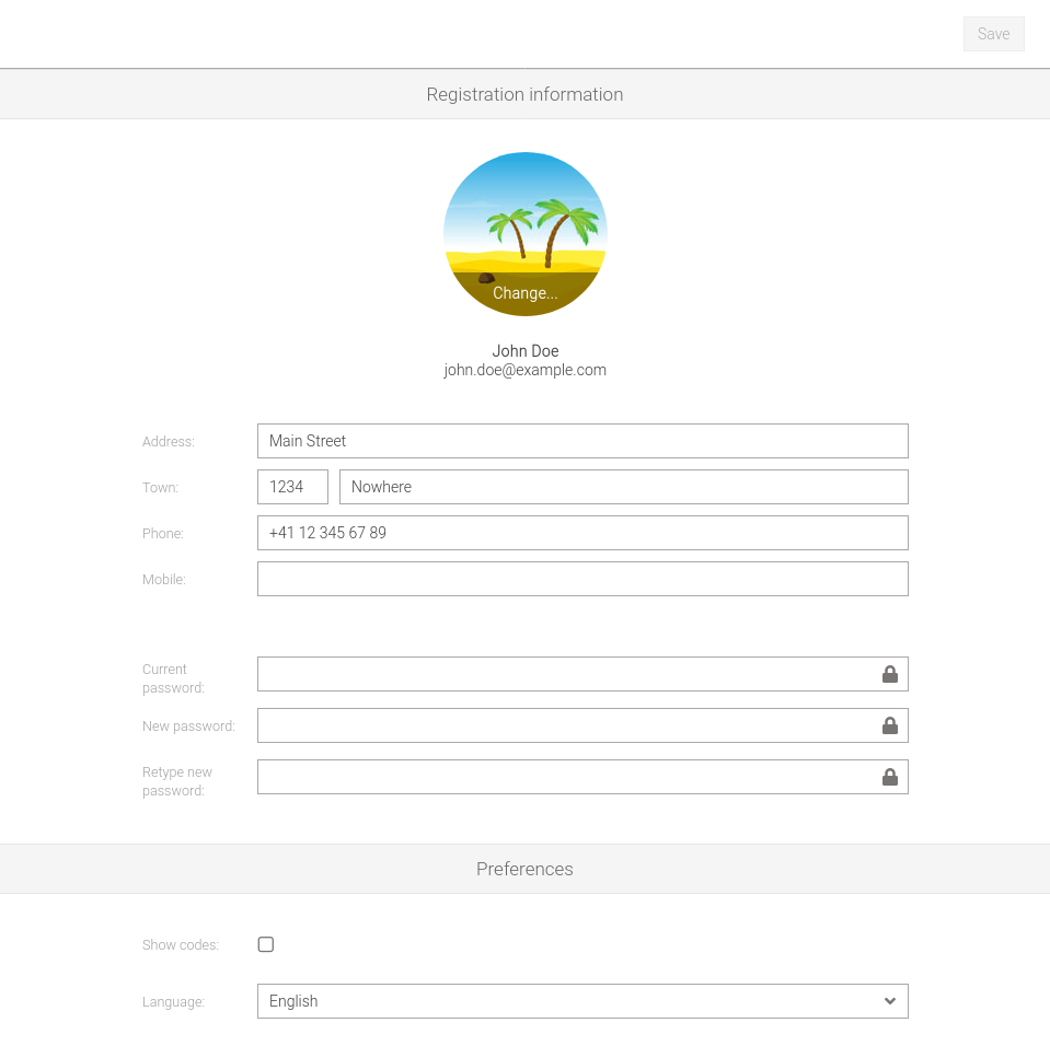User profile - part 1