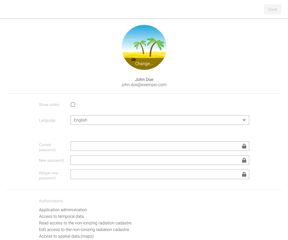 User settings - part 1