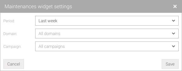 Widget: v settings